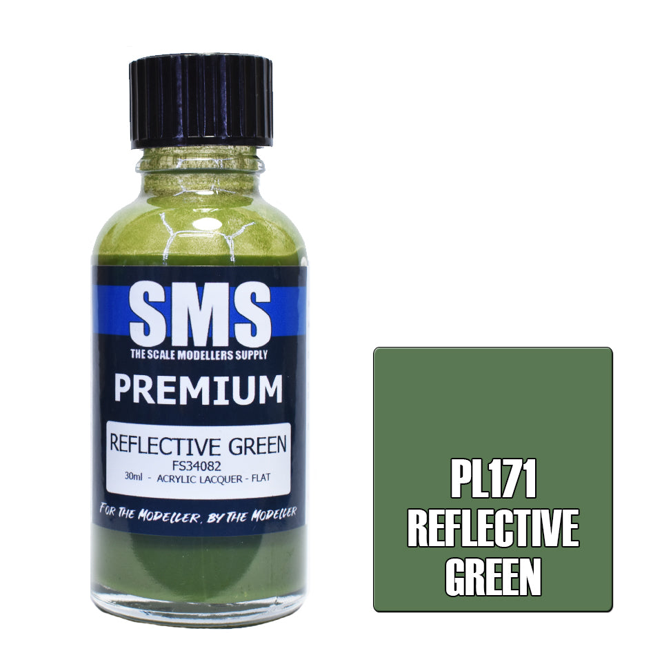 AIR BRUSH PAINT 30ML PREMIUM REFLECTIVE GREEN  ACRYLIC LACQUER
