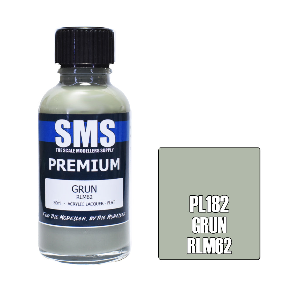 AIR BRUSH PAINT 30ML PREMIUM GRUN RLM62  ACRYLIC LACQUER SCALE MODELLERS SUPPLY