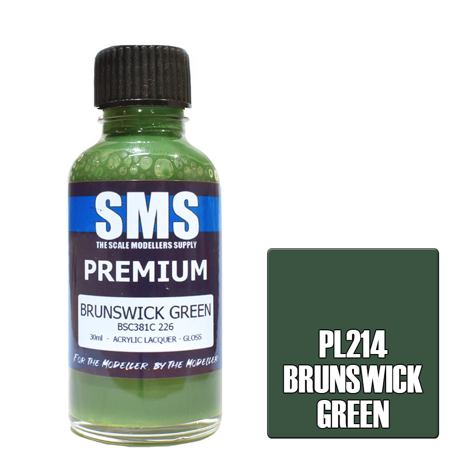 AIR BRUSH PAINT 30ML PREMIUM BRUNSWICK GREEN  ACRYLIC LACQUER