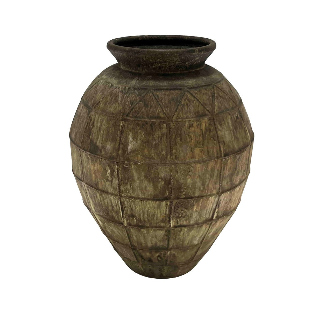 ANTIQUE METAL URN -  450x255x590