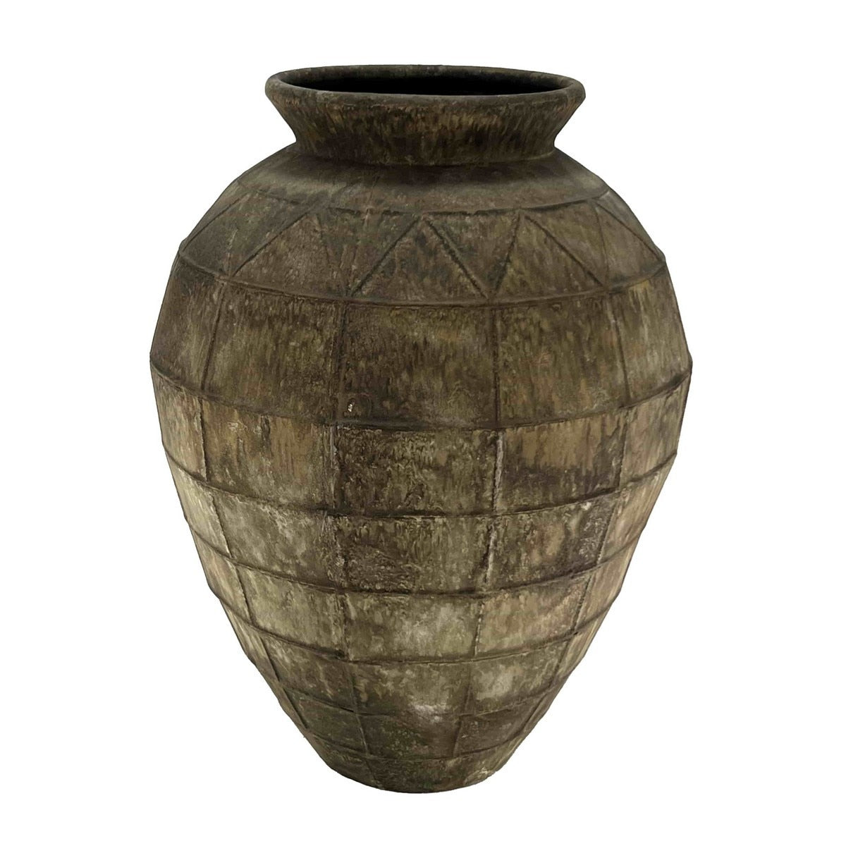 ANTIQUE METAL URN -  490x255x590