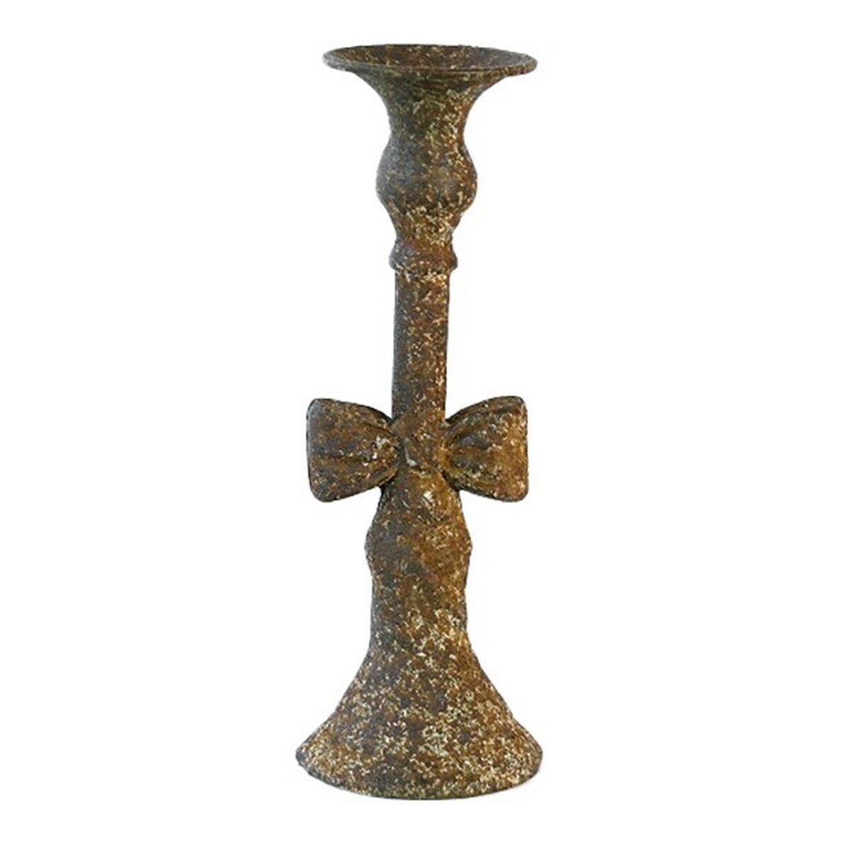 ANTIQUE METAL CANDLE HOLDER -  75x75x215