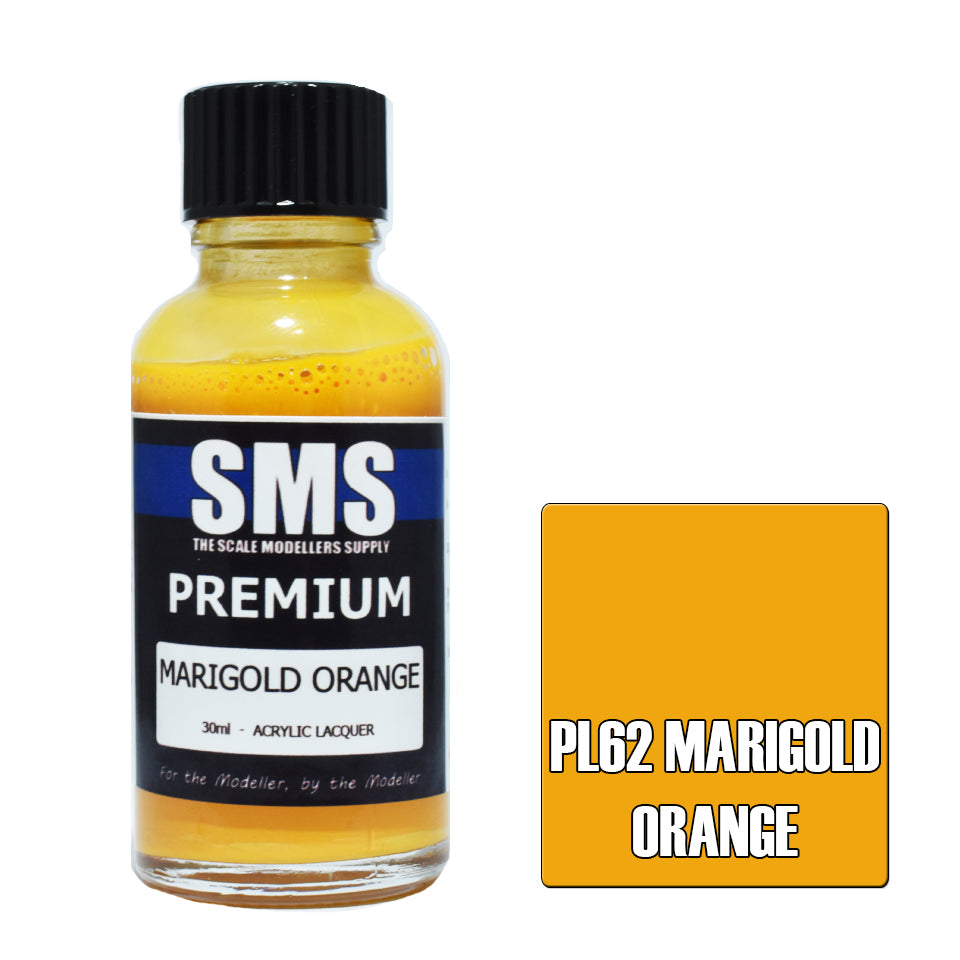 AIRBRUSH PAINT 30ML PREMIUM MARIGOLD ORANGE ACRYLIC LACQUER
