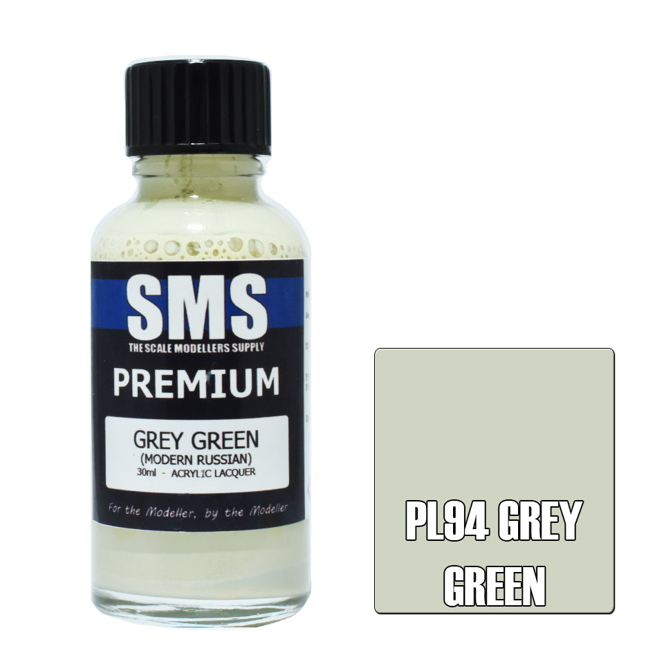 AIR BRUSH PAINT 30ML PREMIUM GREY GREEN  ACRYLIC LACQUER SCALE MODELLERS SUPPLY