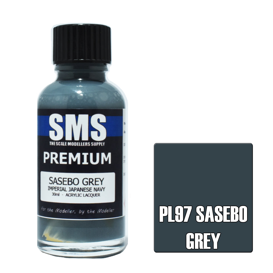 AIRBRUSH PAINT 30ML PREMIUM SASEBO GREY (IJN) ACRYLIC LACQUER