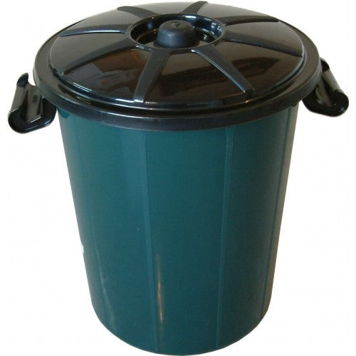 Durable 48-litre plastic rubbish bin ideal for home, office, or commercial use, featuring a wide opening for easy waste disposal.