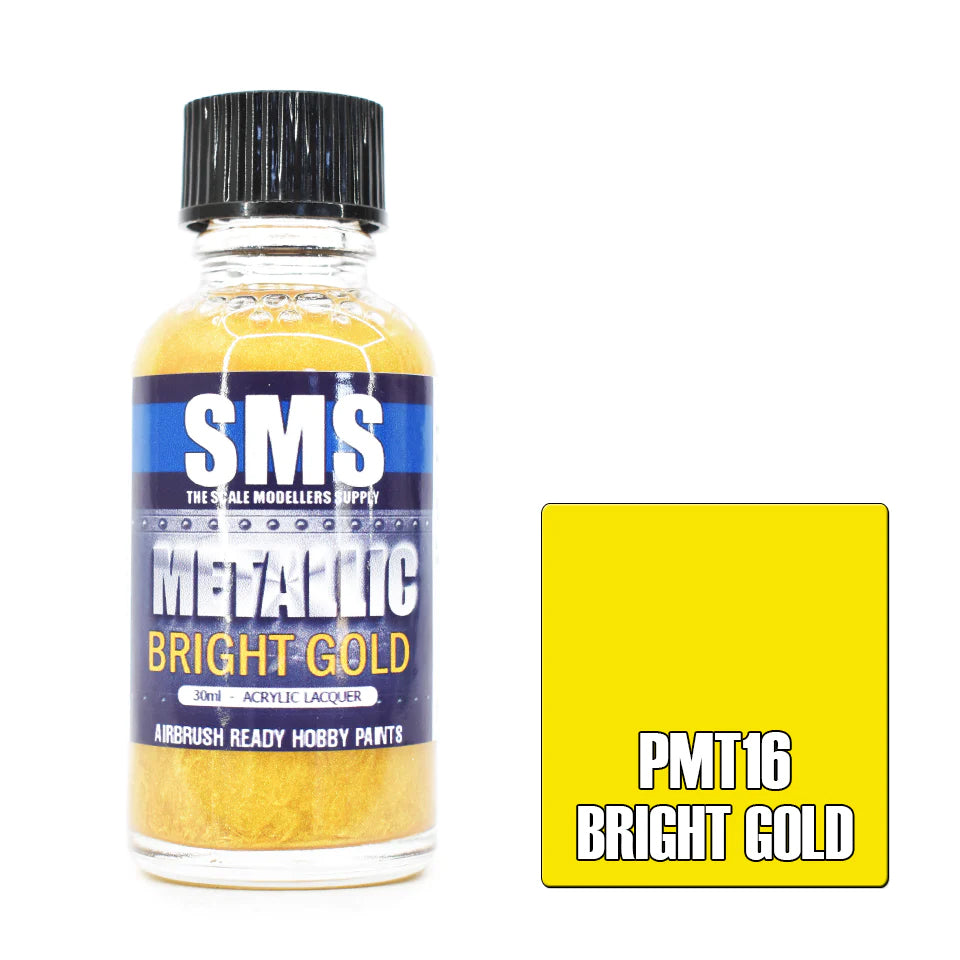 AIR BRUSH PAINT 30ML BRIGHT GOLD  ACRYLIC LACQUER