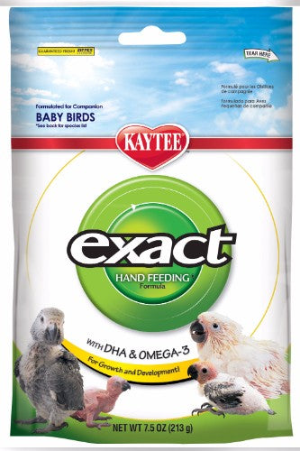 Premium hand-feeding formula for baby birds, promoting growth, early weaning, and vibrant plumage.