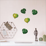 Vibrant Pop Out Kawakawa Leaves Set, crafted from textured board for a stunning three-dimensional wall decor piece.