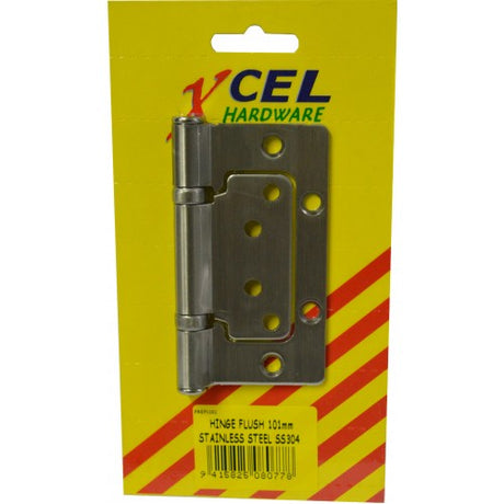 Hinge Flush 101mm in stainless steel SS304 with a smooth ball bearing mechanism for easy installation on overlay and composite doors.
