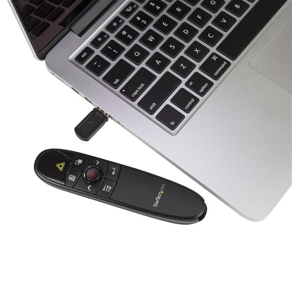 Wireless Presentation Remote w/ Red Laser Pointer - 27 m - Presentation Clicker
