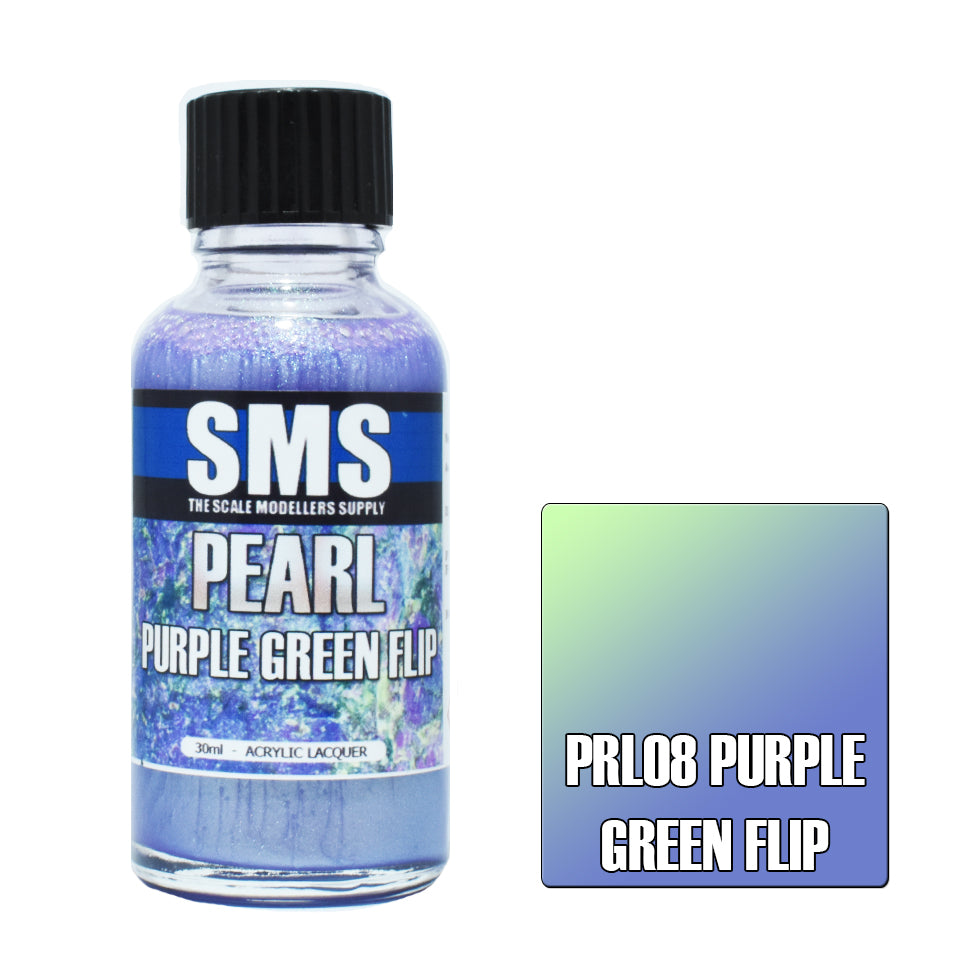 AIRBRUSH PAINT 30ML PEARL PURPLE GREEN FLIP ACRYLIC LACQUER