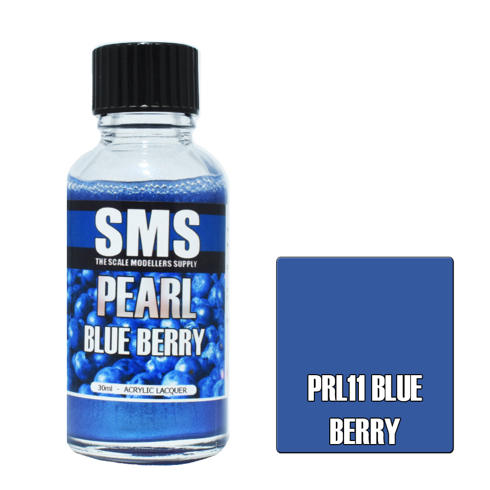 AIRBRUSH PAINT 30ML PEARL BLUE BERRY ACRYLIC LACQUER