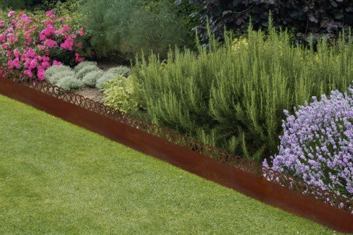 Lawn Edging Rust Curls Roll (4.8m)