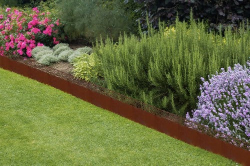 Lawn Edging Rust Speckles Roll (4.8m)