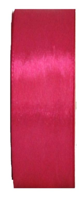 Soft rose pink satin ribbon, 25mm x 22m, perfect for gift wrapping and crafting with a luxurious sheen.