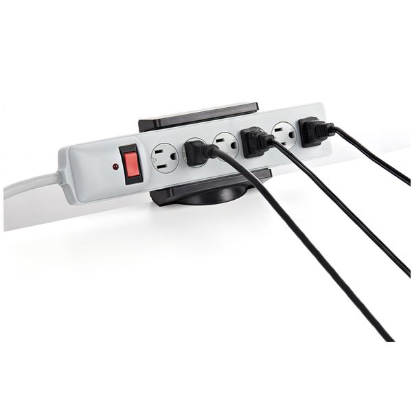 Power Strip Desk Mount - Clamp-on Power Strip Holder