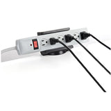 Power Strip Desk Mount - Clamp-on Power Strip Holder