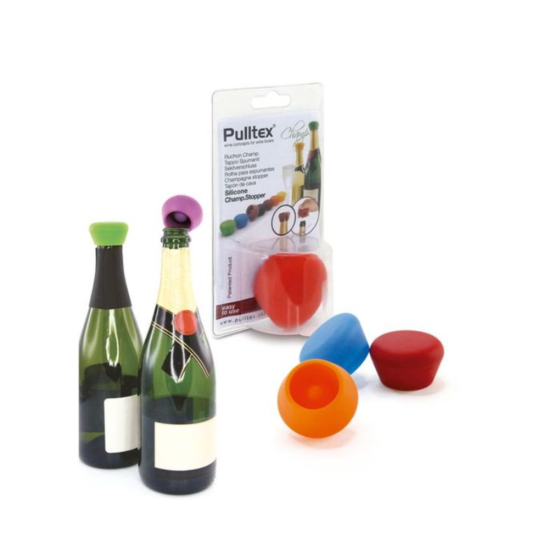 SILICONE CHAMPAGNE STOPPER - PULLTEX (12 Units)