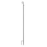 Height-adjustable steel festoon light holders in a set of 2, perfect for illuminating gardens and events with festive lights.