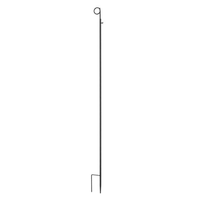 Height-adjustable steel festoon light holders in a set of 2, perfect for illuminating gardens and events with festive lights.