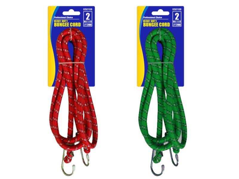 Bungee Cord - Heavy Duty 2m (Set of 12 Assorted)