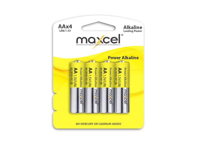 AA ALKALINE Battery - Maxcel Performance (12 Packs)