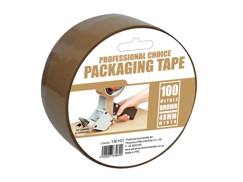 Packaging Tape - Tan 100m (Set of 6)