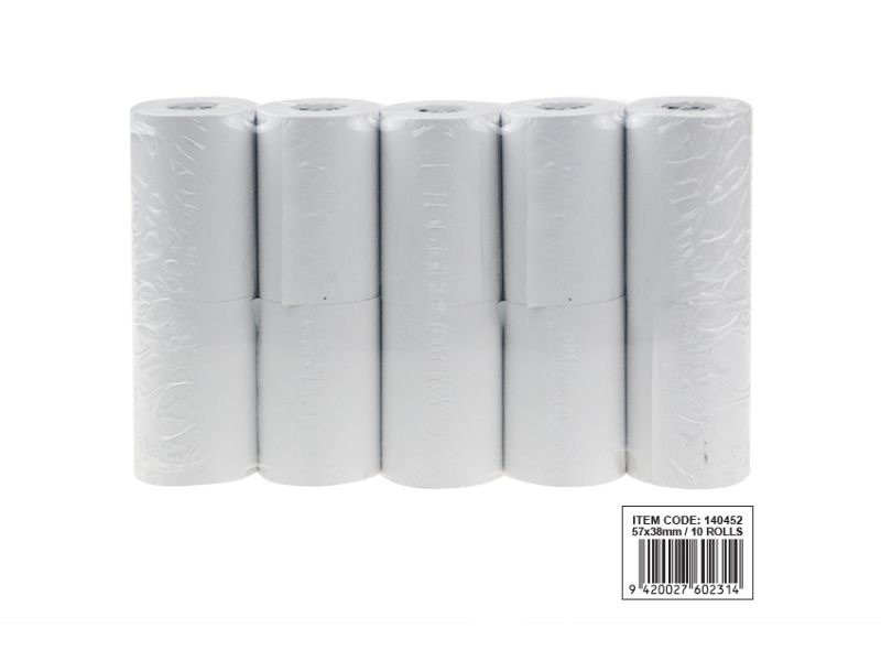 Thermal Rolls  - 57 x 38mm (100 Rolls)
