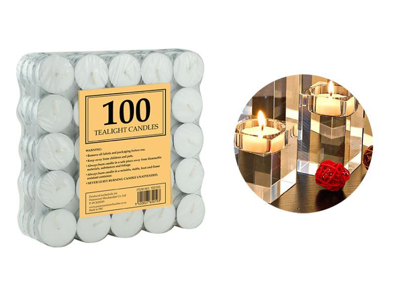 Tealight Candle -  White (1000pcs)