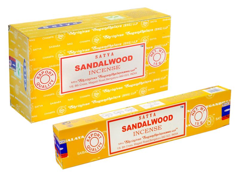 Incense - Satya Sandlewood 15gms (12 Packs)