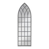 Elegant 140cm Gothic-inspired outdoor mirror, enhancing gardens with style and spaciousness, perfect for decorative accents.