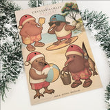 Pop-Out Ornaments: Kiwi Xmas Set 2 POP-OUT Ornaments