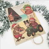 Pop-Out Ornaments: Kiwi Xmas Set 4 POP-OUT Ornaments