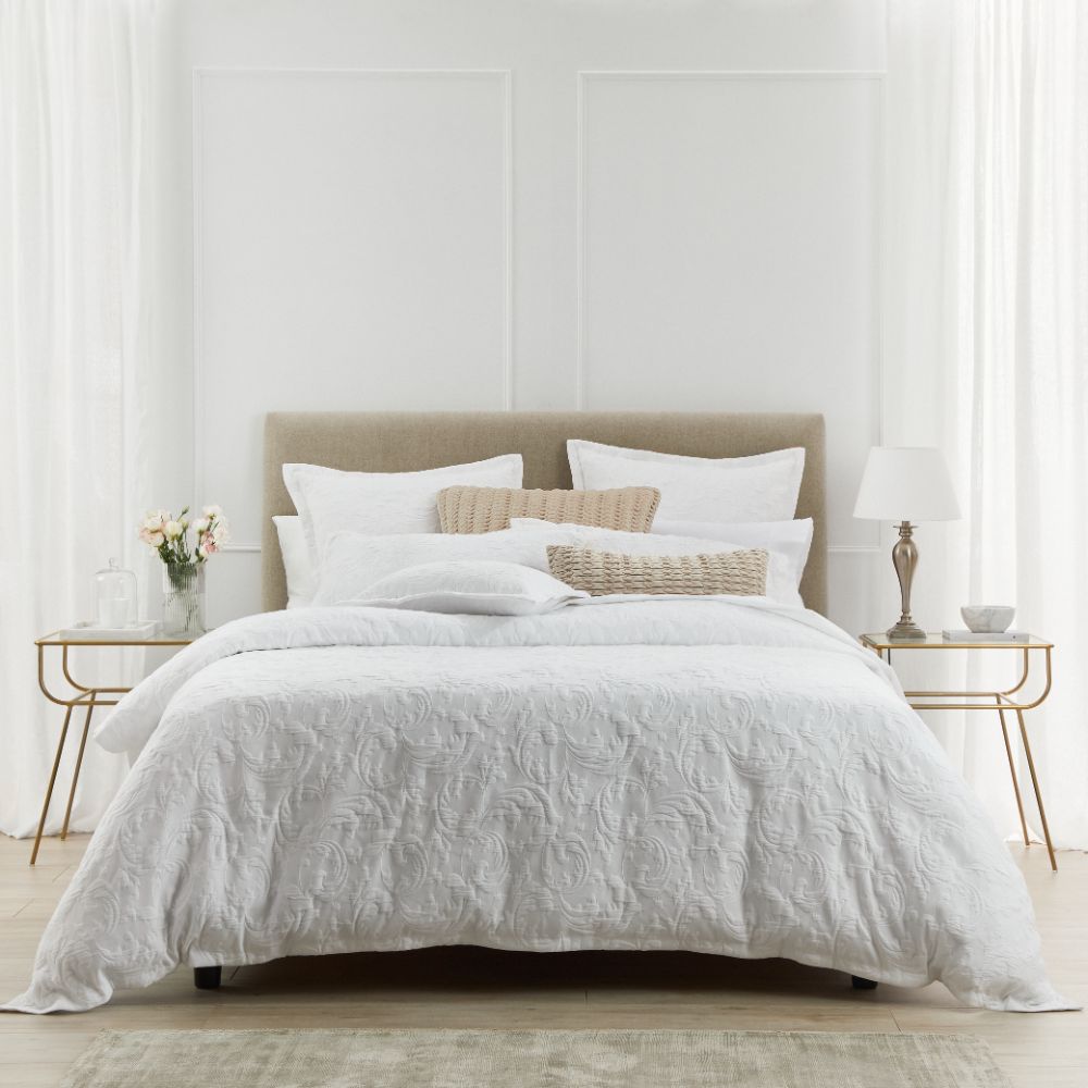 Queen Duvet Cover - Set - Private Collection Parisi White (210cm)