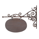 Large cast iron sign board set of 2, 45x3x38 cm, featuring rustic designs for durable home decor and welcoming guests.