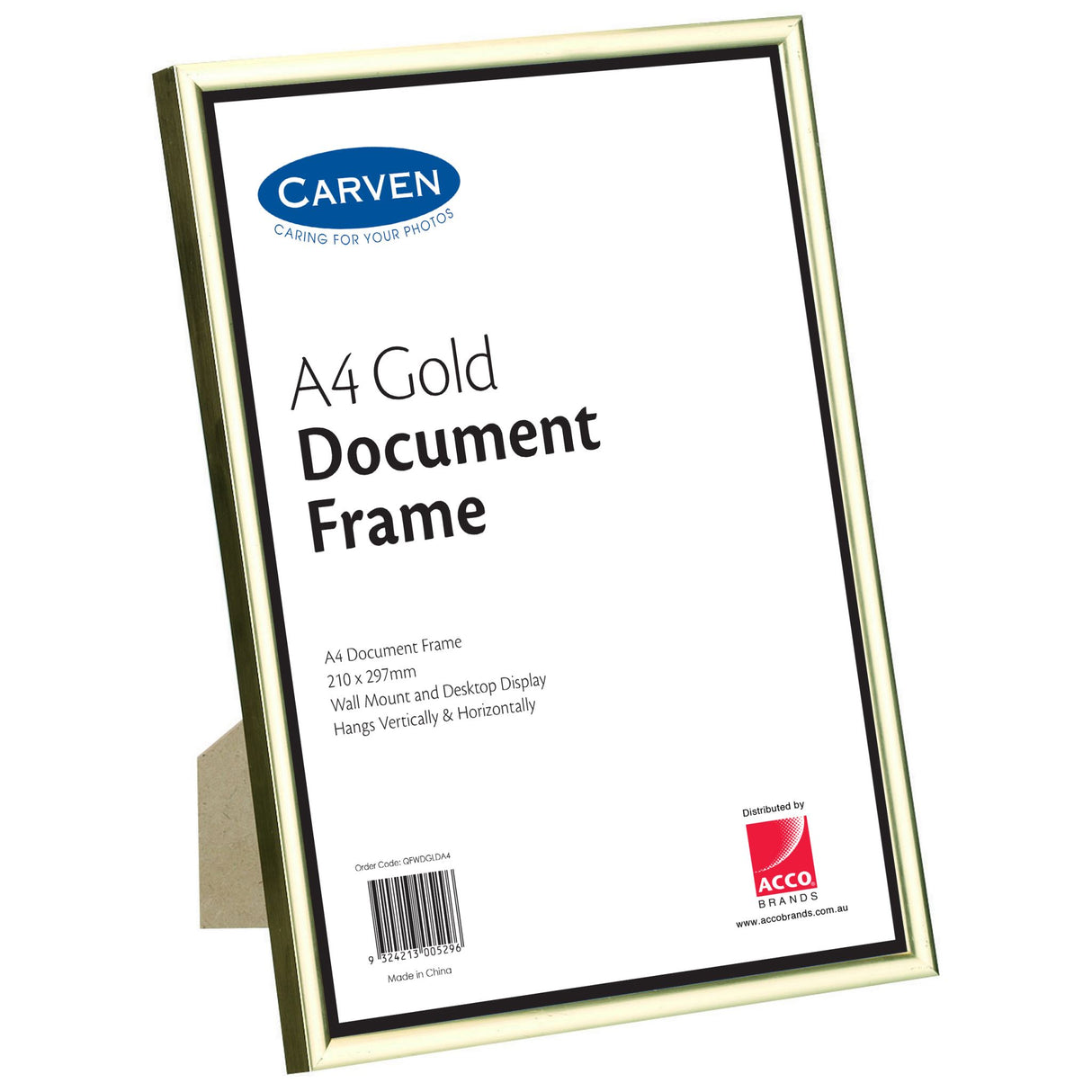 Carven Document Frame Gold A4