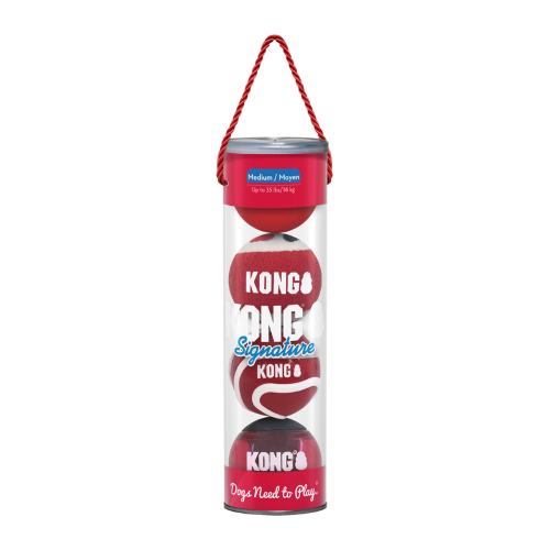 Dog Toy - KONG Signature Balls Medium (4pk)