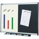 Quartet Prestige Aluminium Black Foam Combination Board 900x600mm