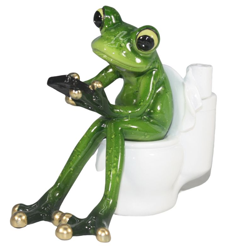 Funky Frog - On the Toilet