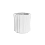 Ceramic Florence Vase Matte White 15Dx15cmH.