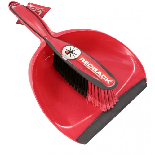 Dust Pan Set - Deluxe Red