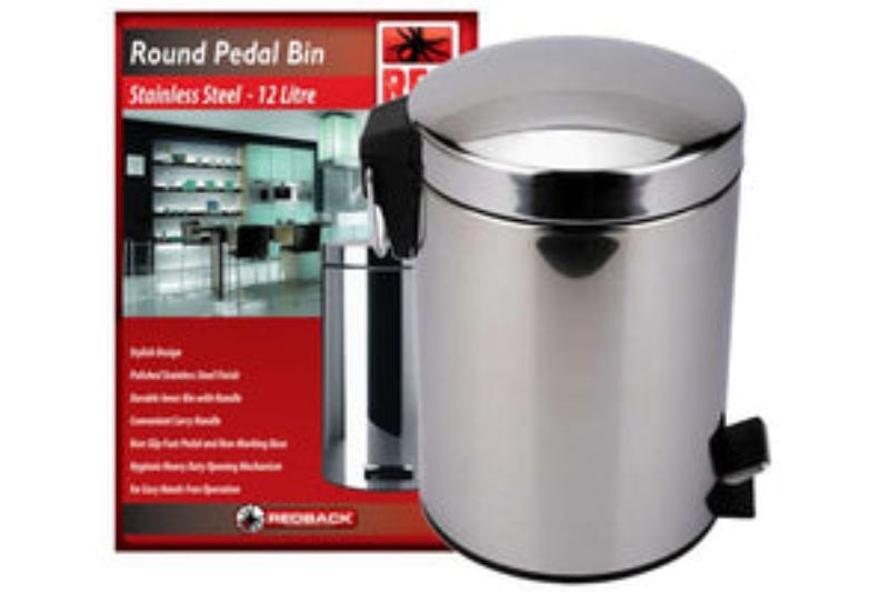 Pedal Bin - Stainless Steel 12L Redback