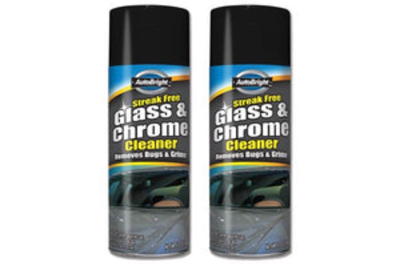 Glass & Chrome Cleaner 340g Auto Bright for streak-free shine on vehicles, easily removes dirt and fingerprints from surfaces.