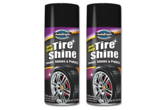 Tire Shine One Step 283g Auto Bright for a glossy finish, UV protection, and long-lasting shine on vehicle tires.