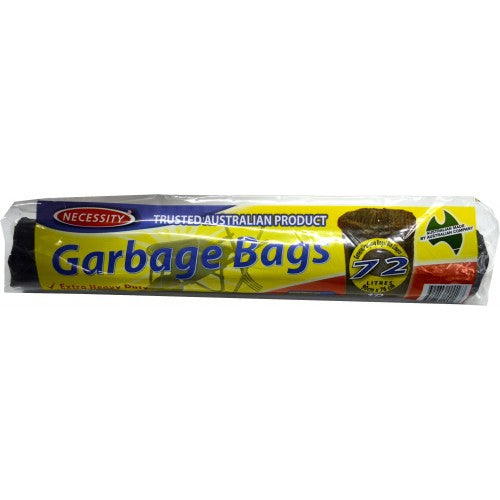 Durable 72L garbage bags in a roll of 10, perfect for waste disposal, storage, and garden cleanup tasks.