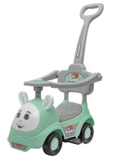 Kids Rabbit Ride-On With Parent Handle & Footrest FR-170 Green