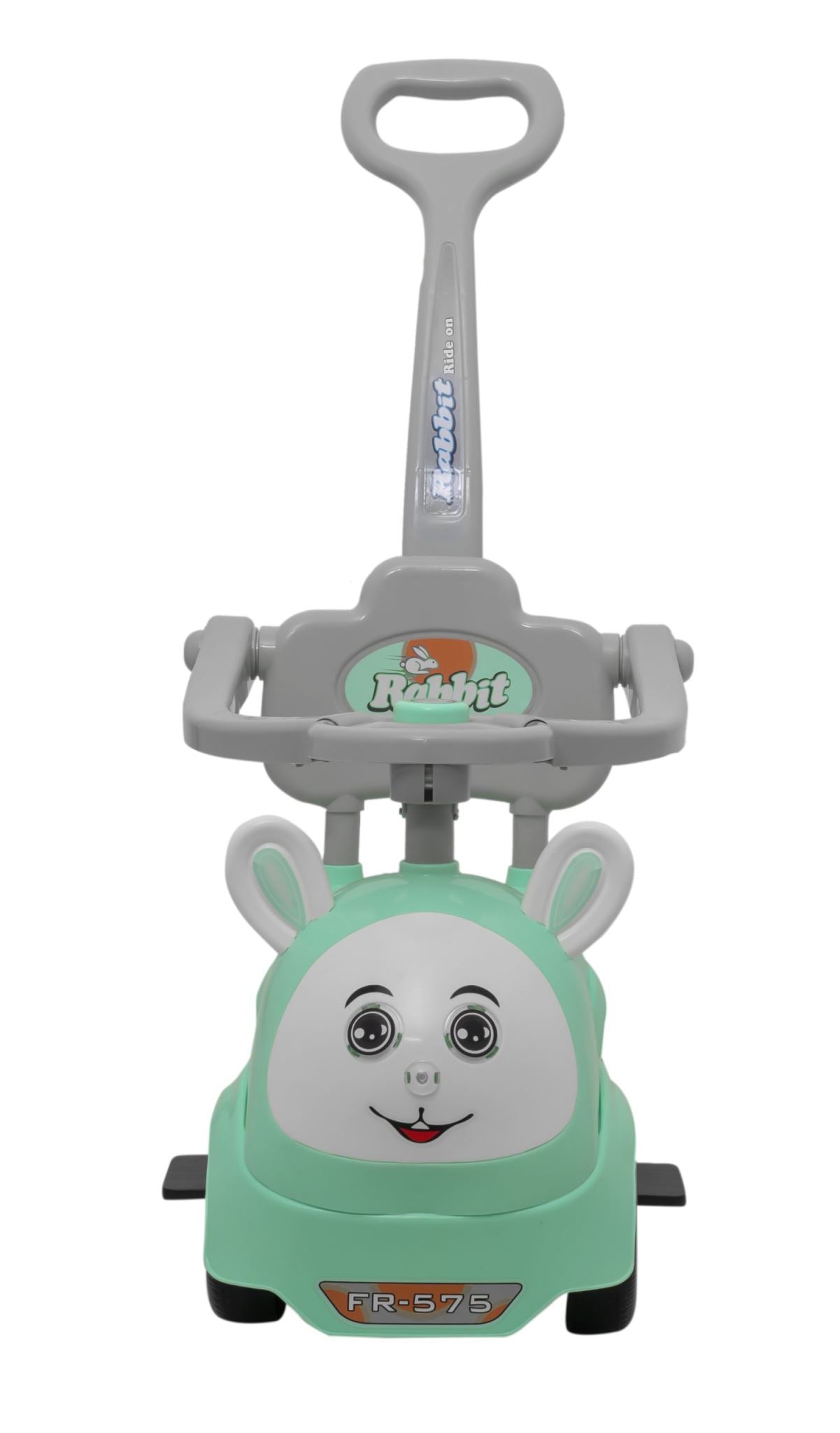 Kids Rabbit Ride-On With Parent Handle & Footrest FR-170 Green
