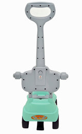 Kids Rabbit Ride-On With Parent Handle & Footrest FR-170 Green