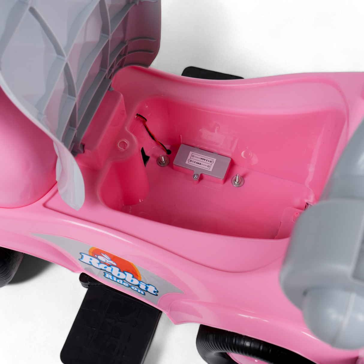 Kids Rabbit Ride-On With Parent Handle & Footrest FR-170 Pink